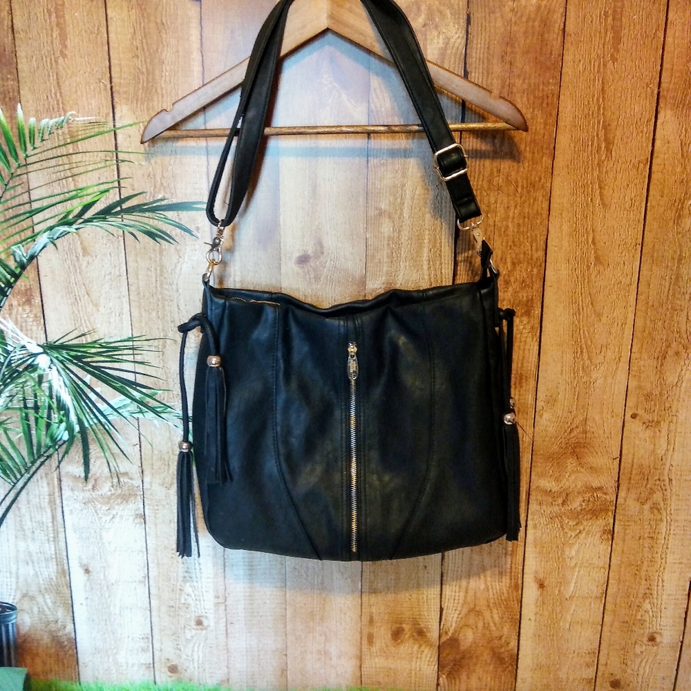 Urban Outfitters Black BOHO Handbag Tassels Purse